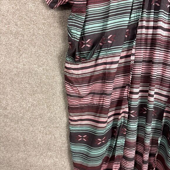 Ariat Duster Serape Womens M/L Striped‎ Southwestern Kimono Jacket Top Cardigan - Picture 5 of 10